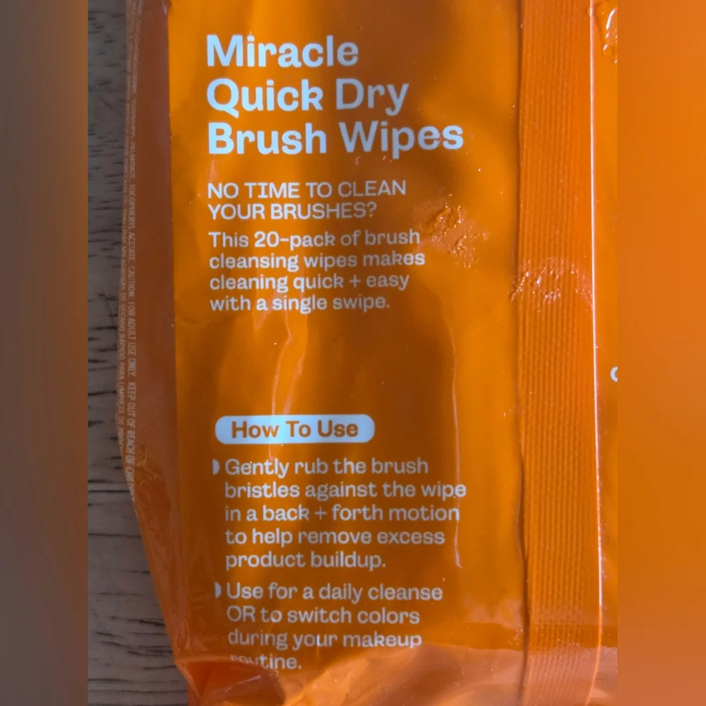🦋2/$30! Real Techniques 20 Miracle Quick Dry Brush Wipes NIP